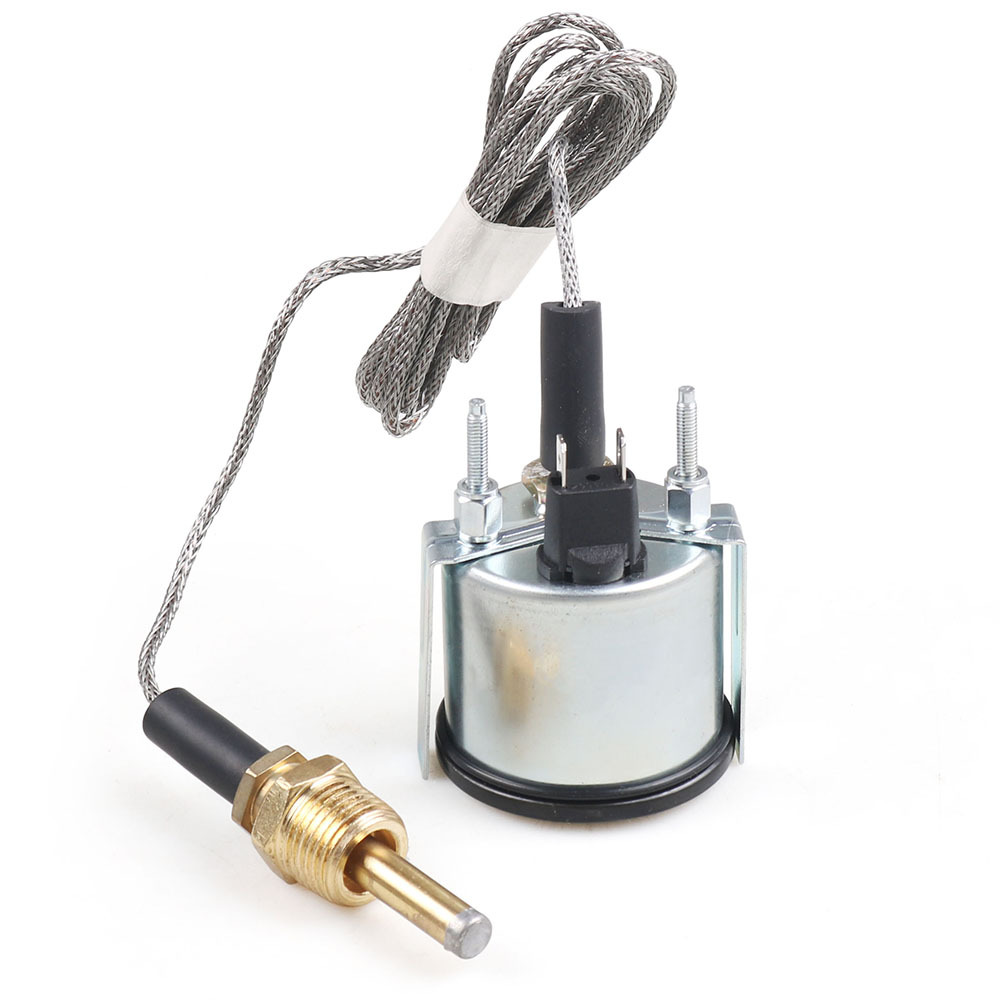 52mm Universal Instrument Pointer Mechanical Water Temperature Gauge 130 ℃ /265 ℉ Dual Scale Display Npt 1/2