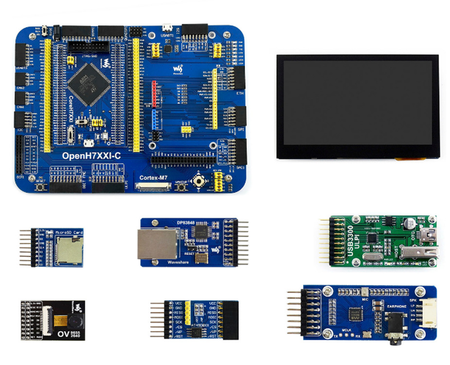 STM32H743IIT6开发板 学习板 含7款模块 OpenH743I-C (套餐A)