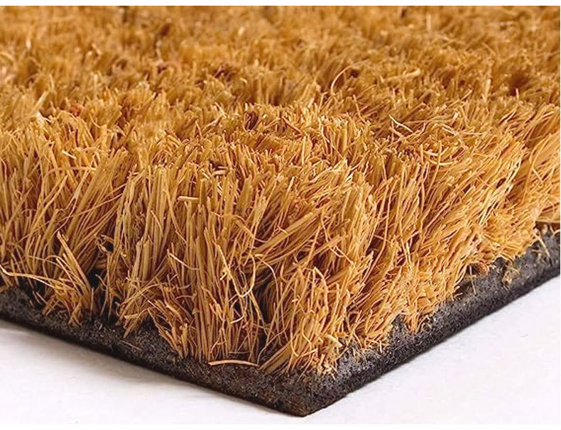 Universal car floor mats made of imitation coconut fiber, solid color, for driver and passenger seats, dirt-resistant, wear-resistant, easy to maintain, non-slip, washable