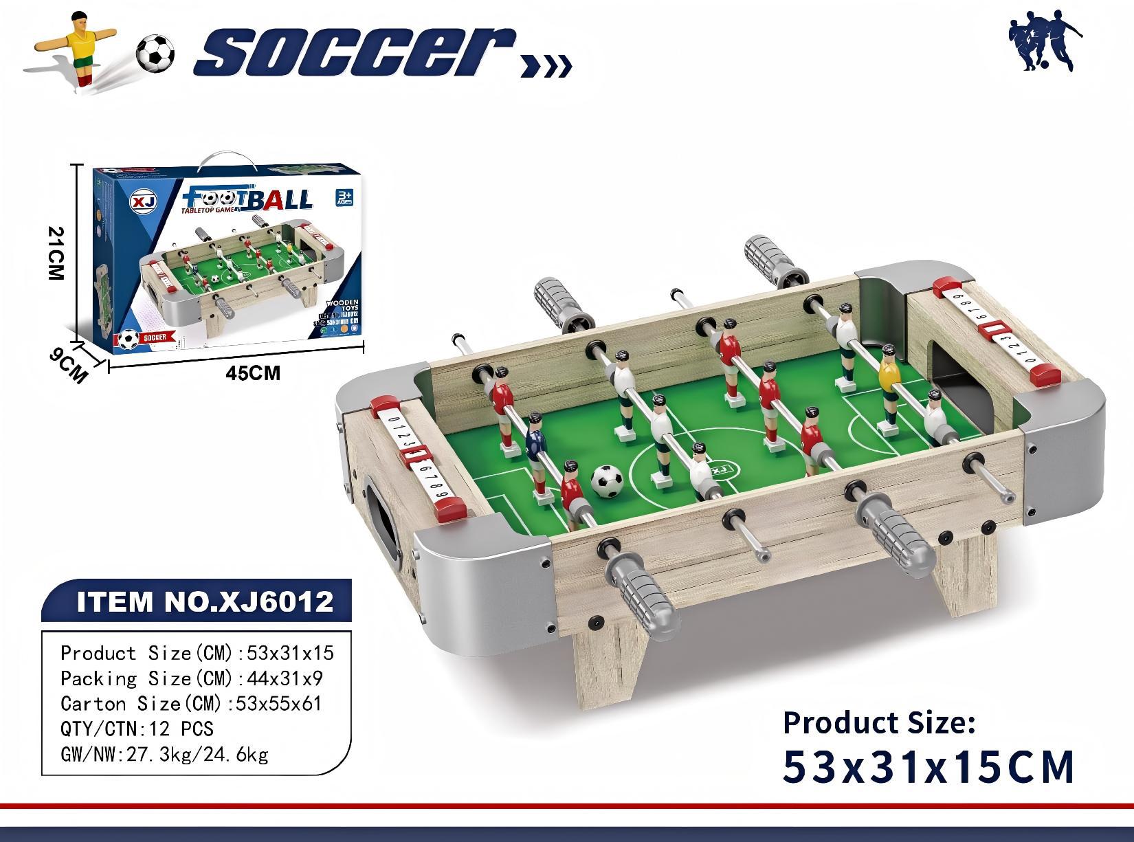 Mesa de fútbol infantil competitivo transfronterizo de cuatro golpes de seis golpes de mesa de fútbol de mesa para dos jugadores contra la mesa de batalla juguetes interactivos de ocio para padres e hijos