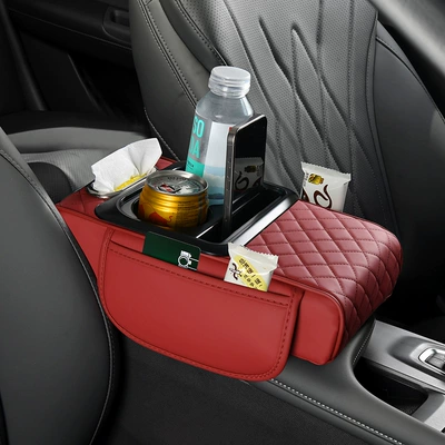 Heightening Pad, Armrest box pad - wine-red