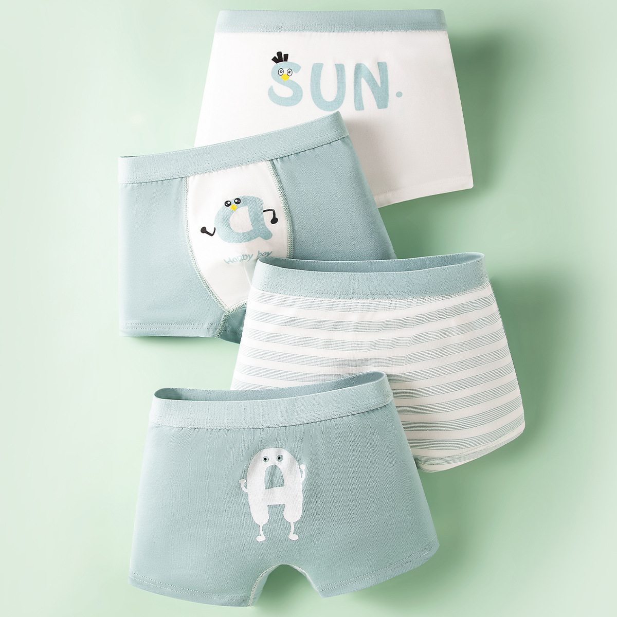 Ropa interior para niños pantalones cortos de boxeador para niños Clase de verano Pantalones cortos de boxeador de algodón puro al por mayor pantalones de adolescentes entrega de una sola pieza