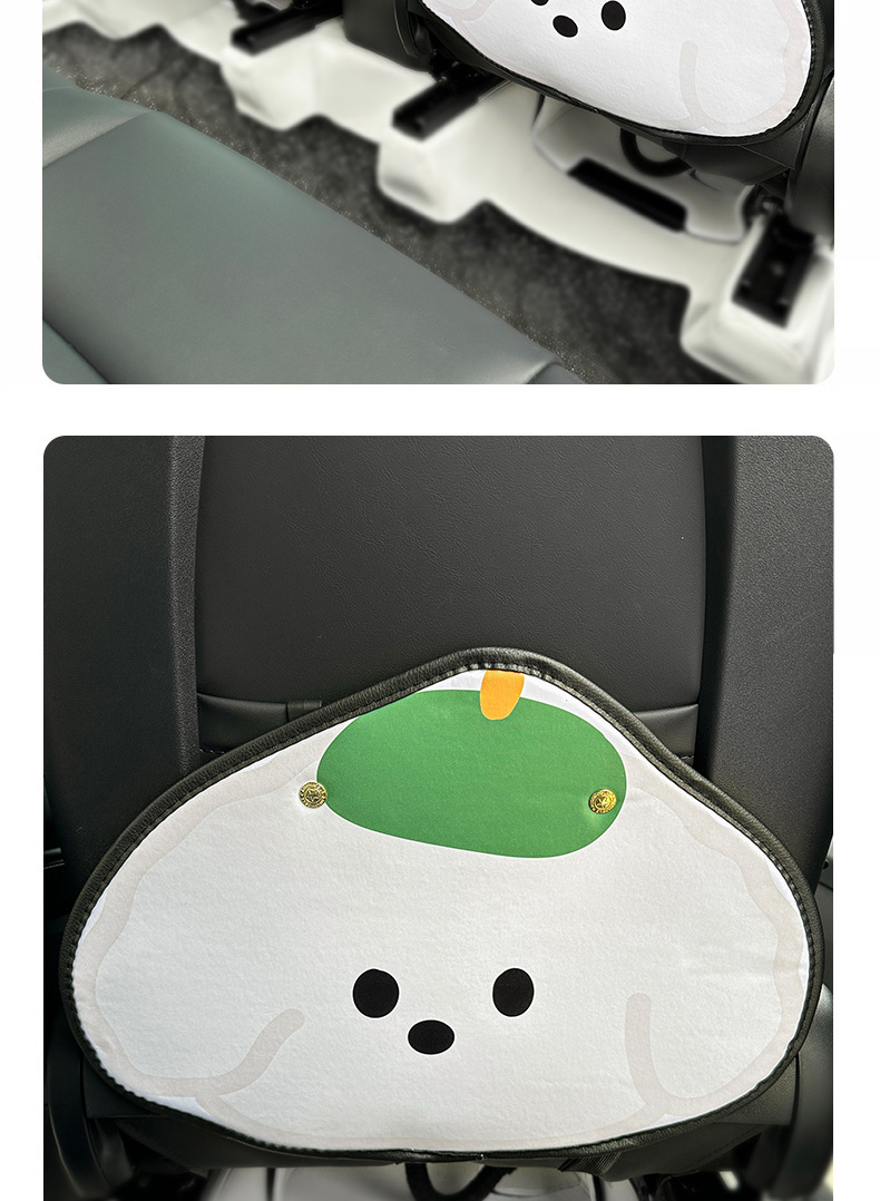 Green Hat Puppy Car Anti-kick Pad Universal Rear Seat Seat Back Anti-dirty Protective Pad Car Rear Seat Protective Pad