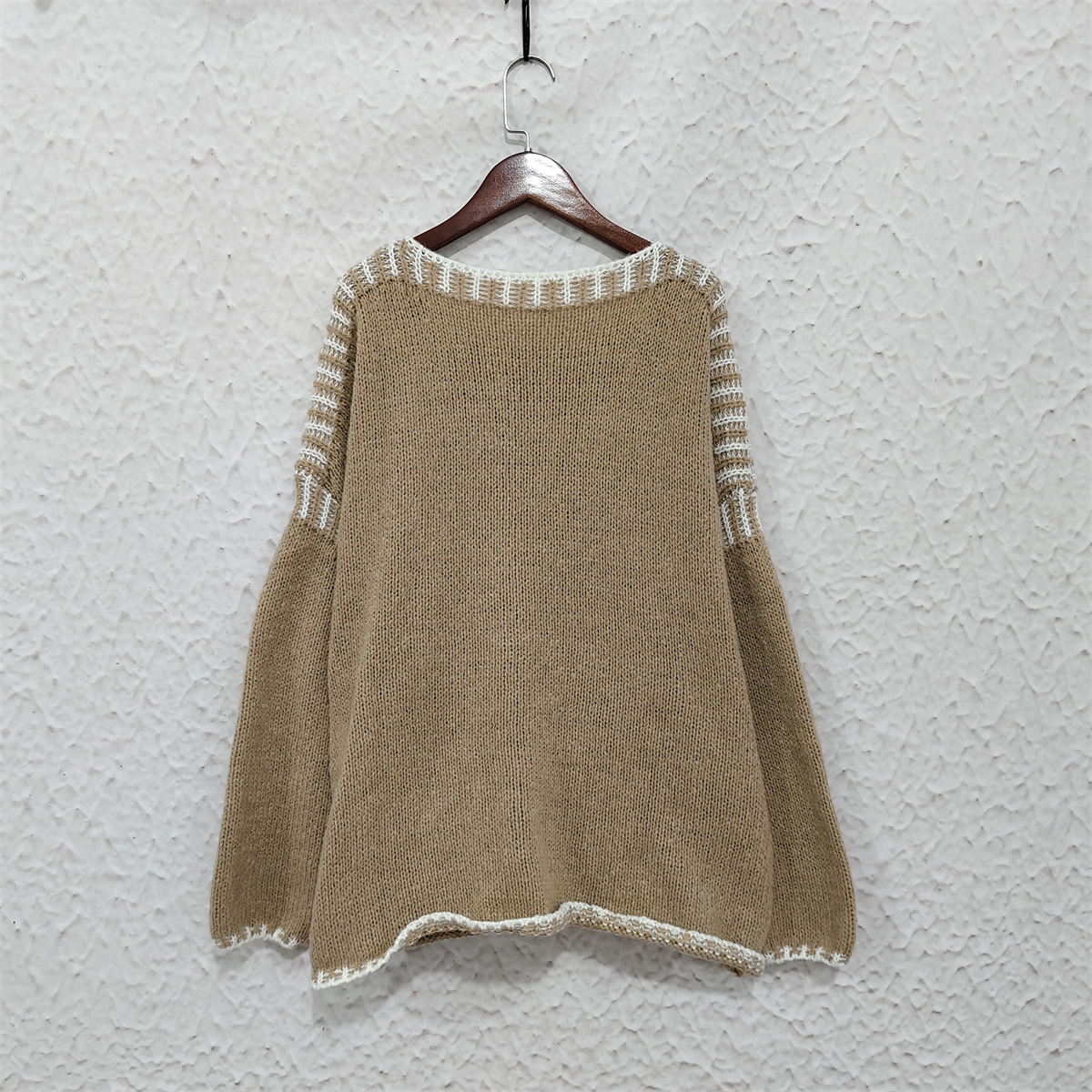 Women's Clothing Pullover Long Sleeved Casual Knitted Sweater_voghion.com