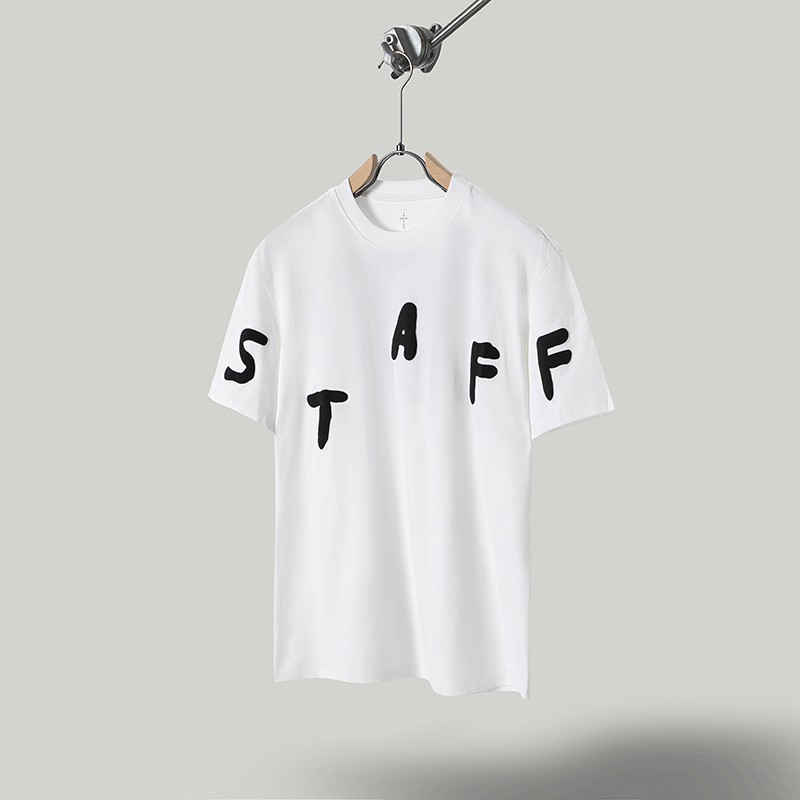 Travis de manga corta M mark Scott pequeño pato amarillo cactus relámpago rap tour TS pareja conjunta camiseta de hip-hop