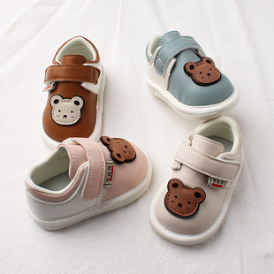 Spring and Autumn boys and girls soft bottom toddler shoes single-layer shoes 0-1-2 years old shouting shoes infant children's shoes batch delivery 2823