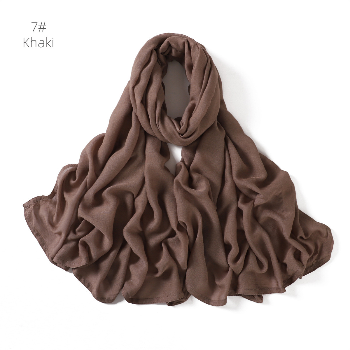 Soft Viscose Cotton Solid Color Scarf Fashion Wide Edge Thin Hijabs High Quality Headscarf Long Shawls for Muslim Woman