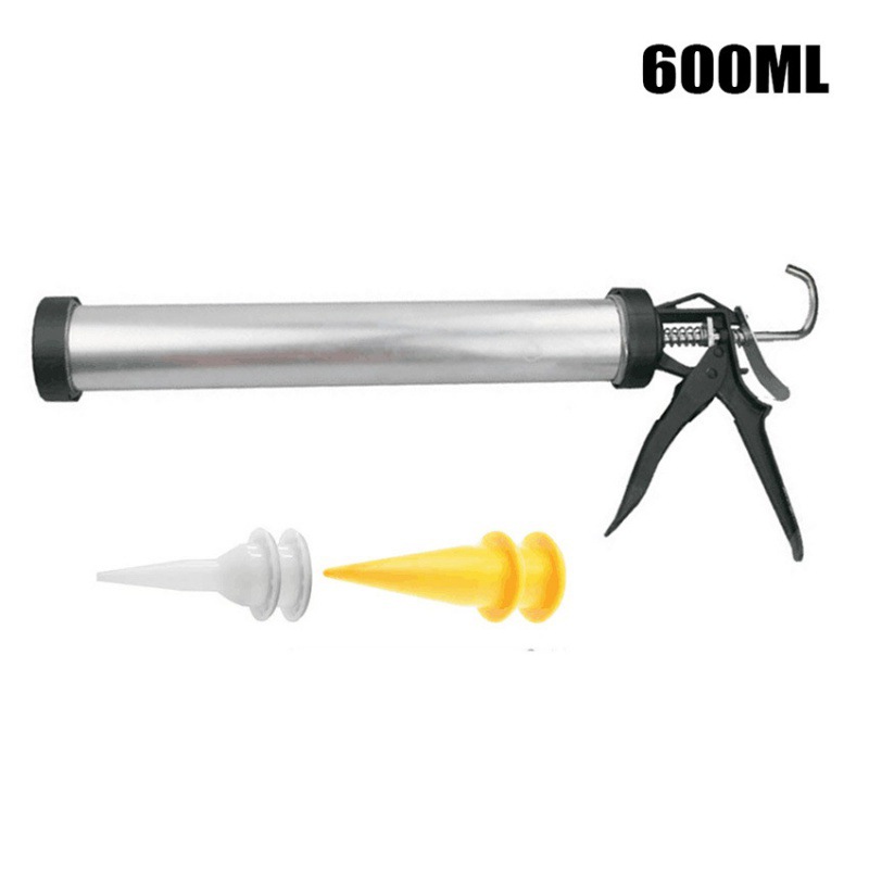 6PCS填缝涂抹套装600ml压胶枪缝隙修整喷嘴厨房浴室地板