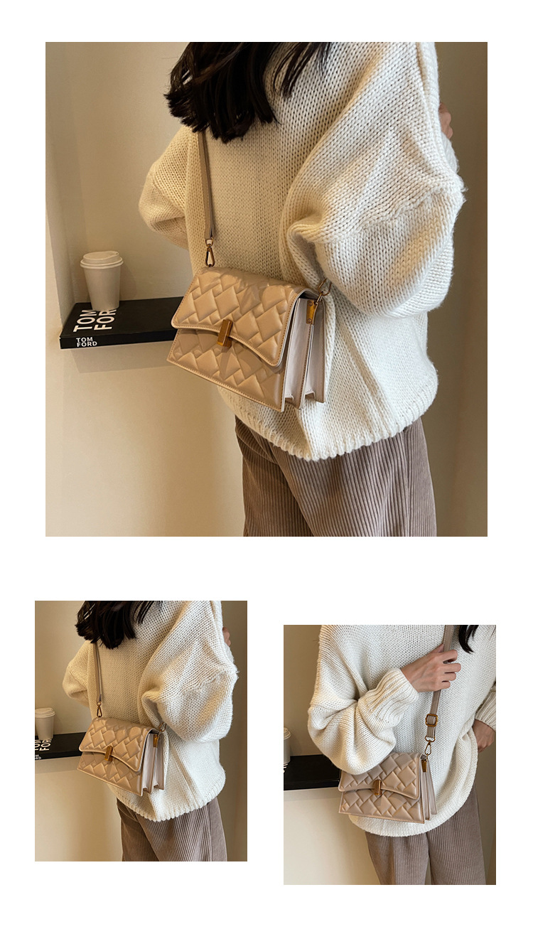 Borsa popolare e di nicchia 2023 Borsa da donna nuova Borsa a tracolla con diamanti autunno e inverno Borsa a spalla singola sotto le ascelle Borsa piccola quadrata_voghion.com