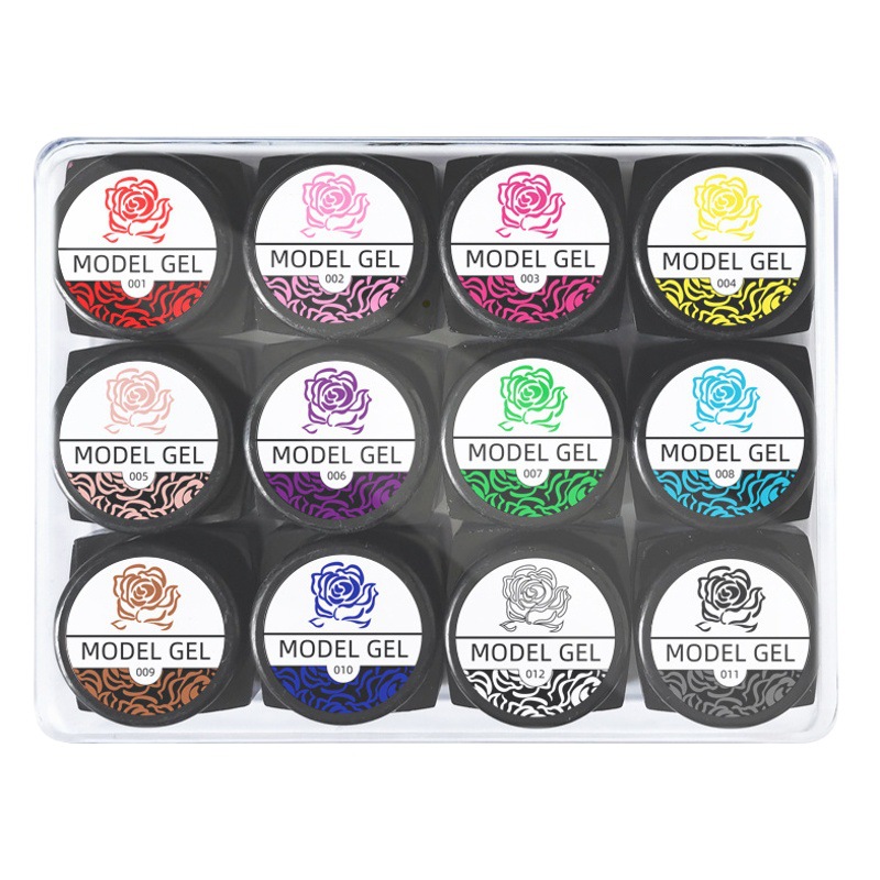 Talla de uñas pegamento tallado de barro 3D inodoro modelo tridimensional pegamento DIY uñas fototerapia color pintura modelado de pegamento de barro