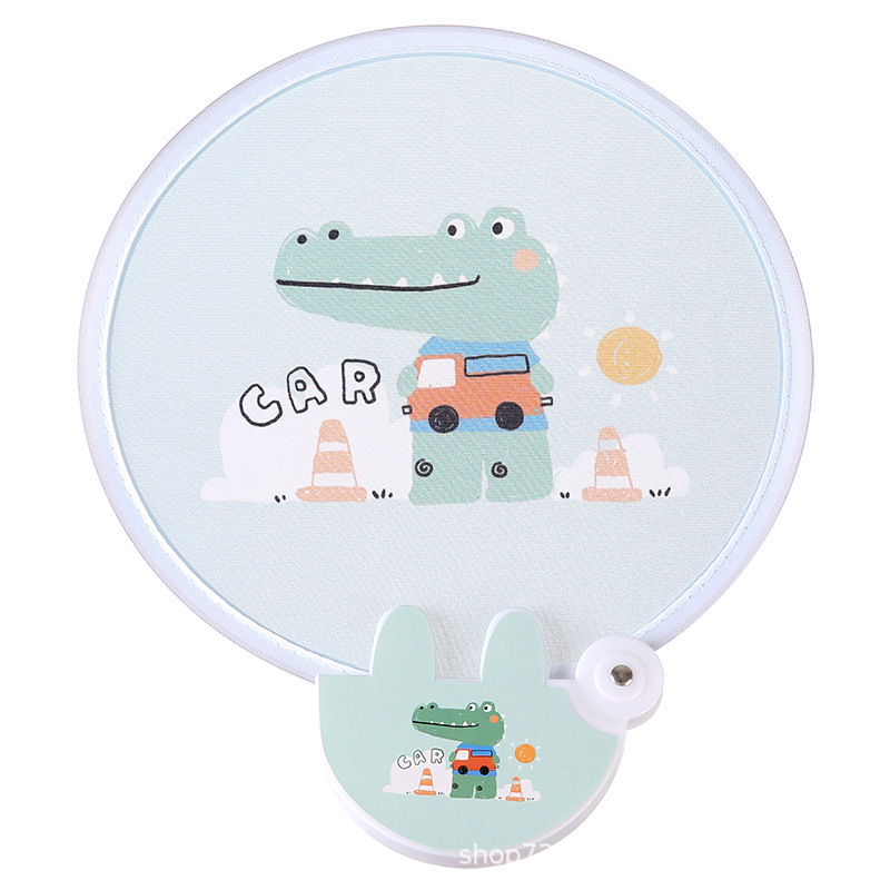 small summer handheld cartoon children's cute round fan for students