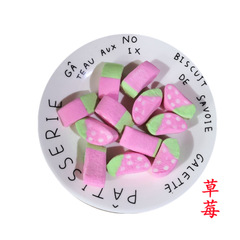 Bulk colorful cotton candy multi-shape mixed strawberry cake cartoon decorated candy soft candy loose 2 pounds