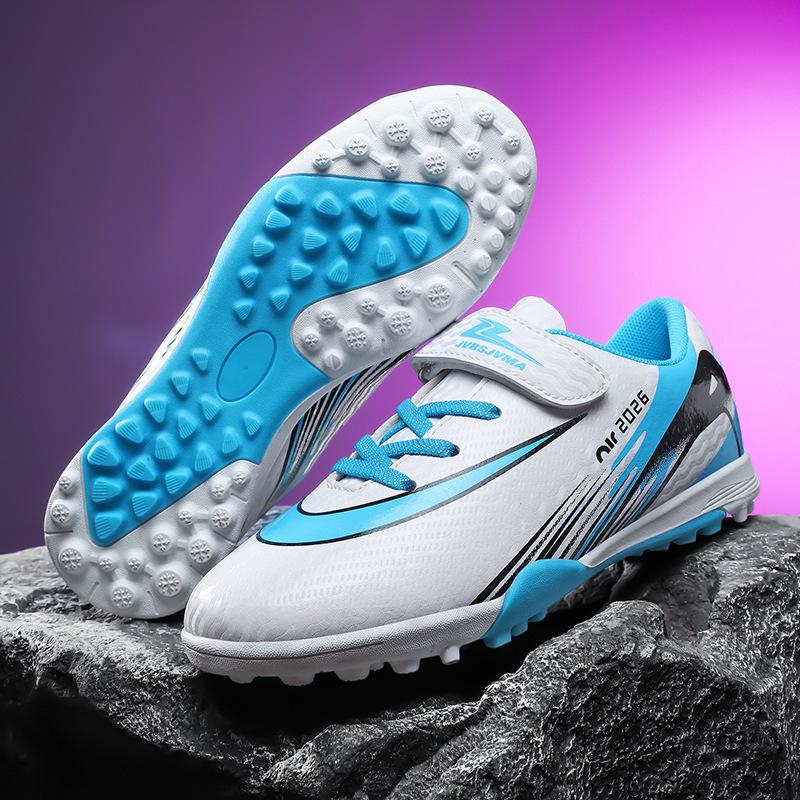 Cross-Border Children's Soccer Shoes for Students, Kids, and Teenagers with Velcro Fasteners, Suitable for Competition and Training, Low-Top Long Spike and Multi-Stud Designs for Boys and Girls Cross-Border Children's Soccer Shoes for Students, Kids, and Teenagers with Velcro Fasteners, Suitable for Competition and Training, Low-Top Long Spike and Multi-Stud Designs for Boys and Girls