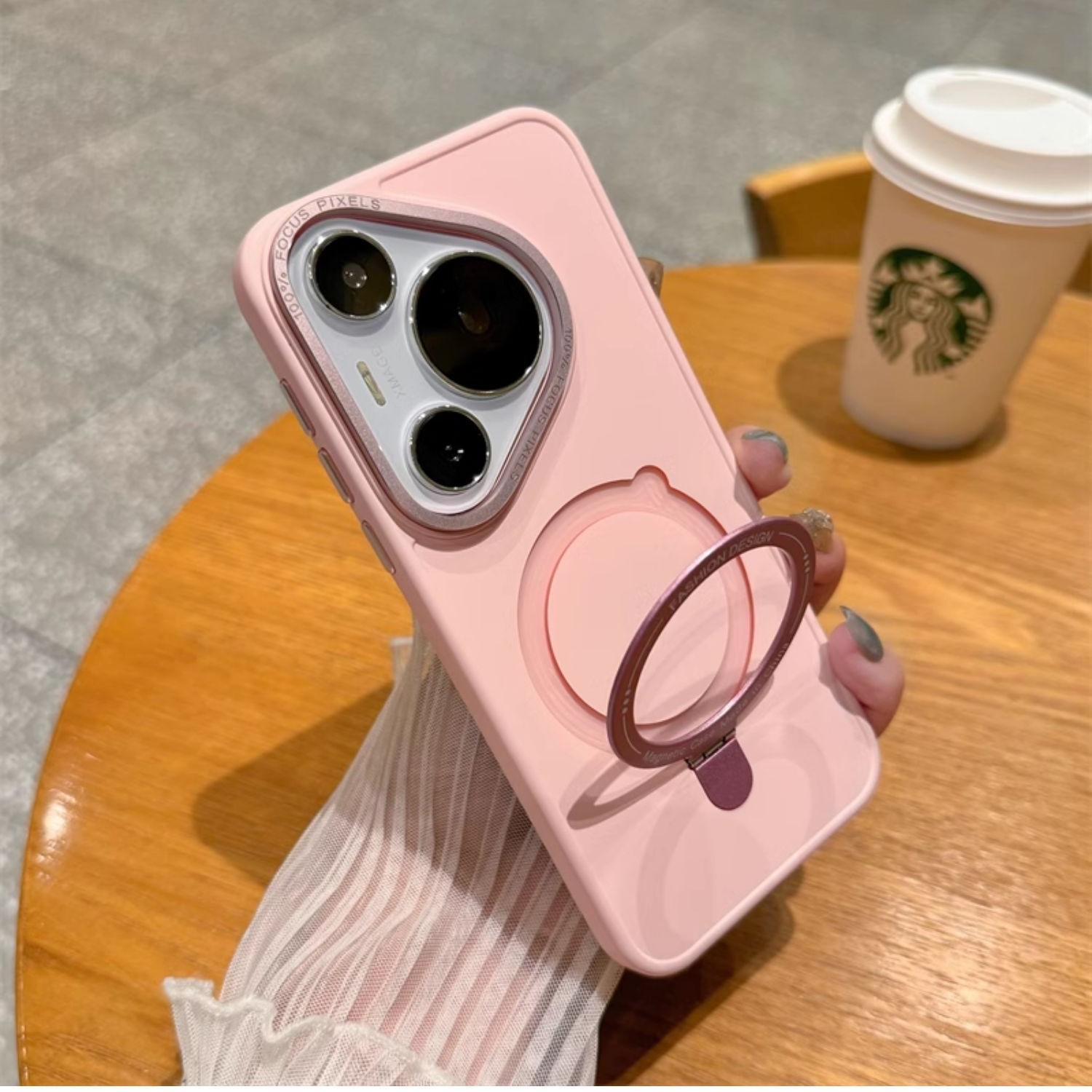 El soporte de sensación premium es adecuado para la carcasa del teléfono móvil Huawei Pura70pro magnetismo nuevo pura70ultra pareja 60Pr