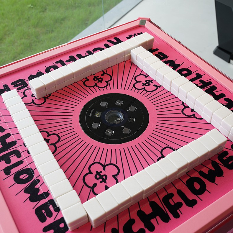 Máquina de mahjong, sala de ajedrez y cartas eléctrica automática, club club, mesa de mahjong, mesa de gorrión doméstico, acrílico