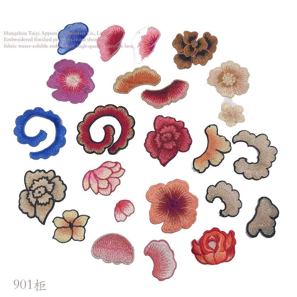 Маленькая цветочная вышивка, маленькая одежда diy, чтобы заполнить отверстие, наклейка Hanfu Cheongsam, дикая персонализированная декоративная наклейка