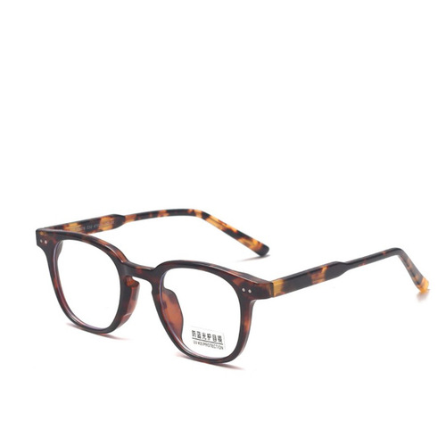 New small frame TR90 anti-blue light glasses for women with myopia and men with round faces, black frame, plate foot glasses frame, myopia glasses frame