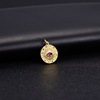 Retro pendant, necklace, accessory, wholesale, 14 carat white gold