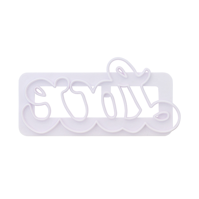 Molde para cortar galletas con forma de letras, molde para fondant, bricolaje, pastel simulado, prototipado rápido, suministro directo de fábrica.