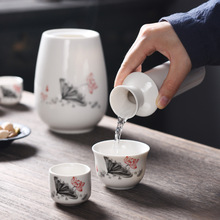 UMC7烫酒壶酒具套装 热暖酒壶分酒器 陶瓷温酒壶 黄酒温酒器华庚