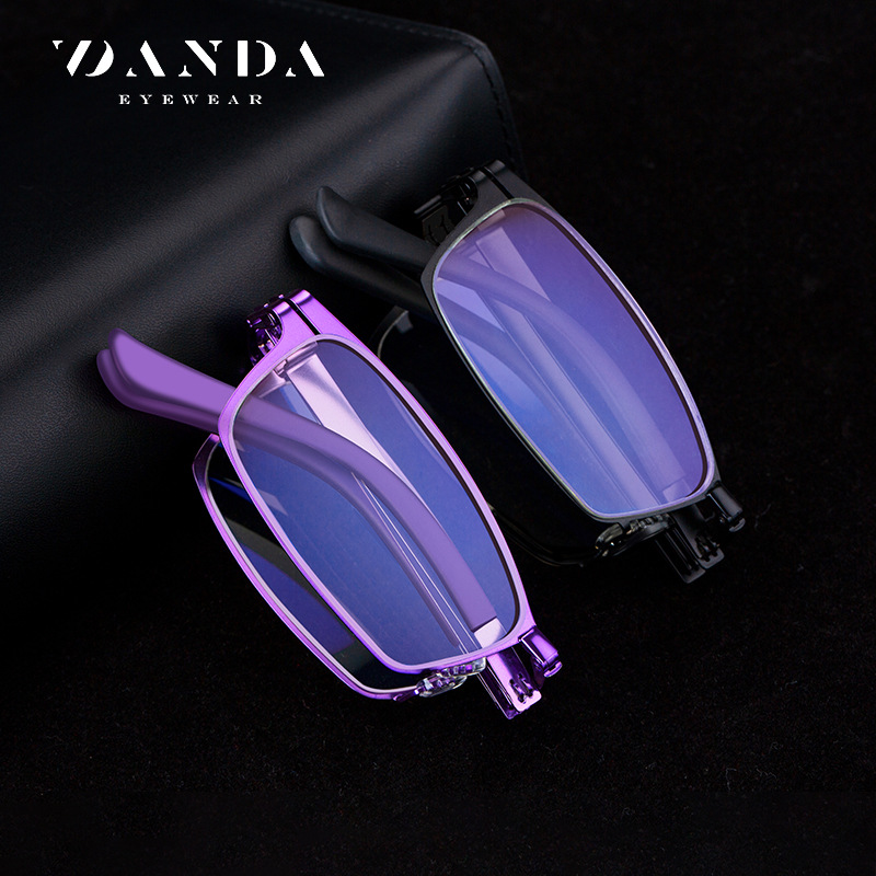 Tiktok mismas gafas de lectura plegables DY827 Clase II E-Commerce Venta caliente gafas de luz anti-azul gafas portátiles para los ancianos