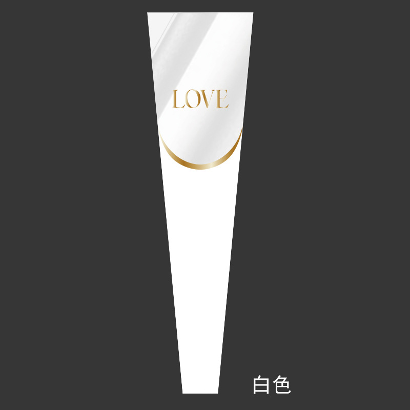 Nueva bolsa de ramo de vacaciones LOVE bronceado bolsa individual bolsa de rosas bolsa de celofán transparente bolsa de flores al por mayor