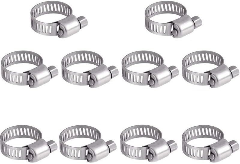 10Pcs Hose Clips 1\/2''-3\/4''(13-19mm) Jubi