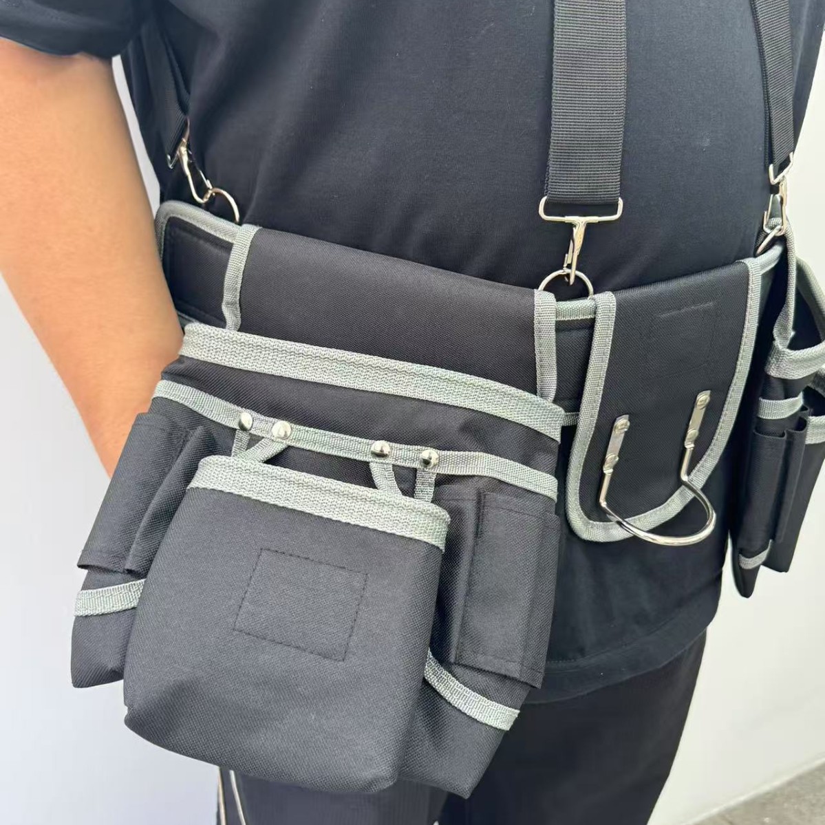 Durable y impermeable Oxford Kit de herramientas para equipos portátiles multifuncionales Bolsos de cintura resistentes al desgaste de grado profesional