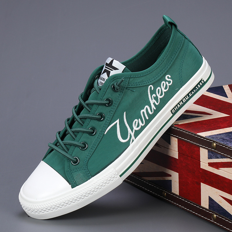 2026 Spring New Men's Casual Canvas Shoes Breathable Trendy Versatile Canvas Shoes Low-Top Sports Fashion Sneakers
