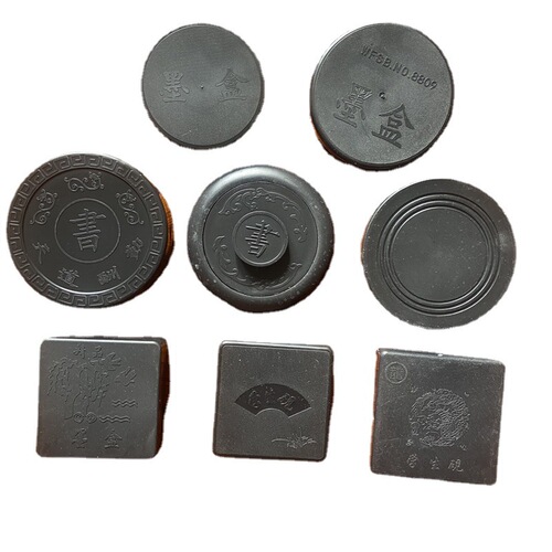 Study calligraphy plastic ink cartridge round square ink cartridge ink training class practice ink cartridge inkstone calligraphy supplies