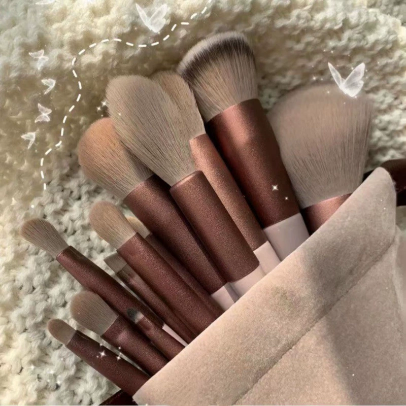 Brush, soft eye shadow, handheld face blush, 13 pieces, full set