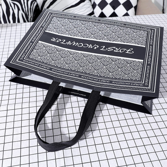 Non-woven tote bag garment bag manufacturers produce coated three-dimensional bag design shoes education bag now