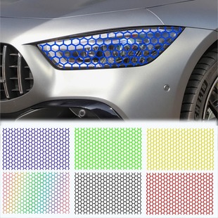 Cross-border explosions manufacturers directly supply Mustang honeycomb shape car stickers hollow taillight film modified decorative car decals