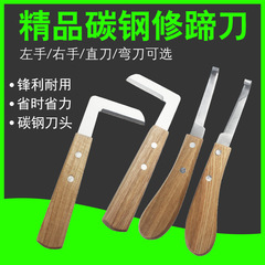 馬牛は蹄刀を修理して左右の手で蹄を修理します。
