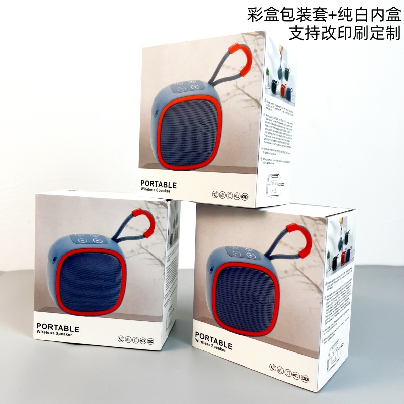 Nuevo altavoz Bluetooth transfronterizo, altavoz portátil de regalo con ranura para tarjetas, mini altavoz Bluetooth inalámbrico para exteriores.