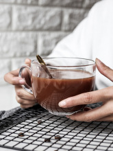 舍里 加厚玻璃燕麦牛奶早餐杯子大号酸奶杯咖啡杯奶茶杯大肚水杯