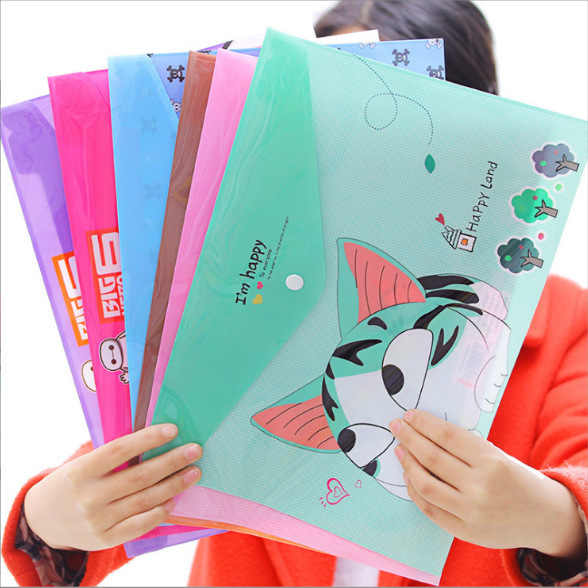 카툰 A4 파일철 (디자인은 랜덤 발송)
