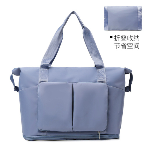 Gym bag cross-border expandable large-capacity travel bag dry and wet separation lightweight maternity bag student storage luggage bag