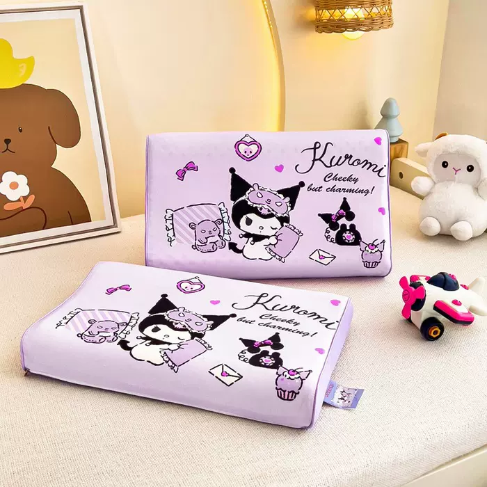 三丽鸥幼儿园宝宝乳胶枕纯棉枕套超软卡通儿童枕头乳胶枕批发代发