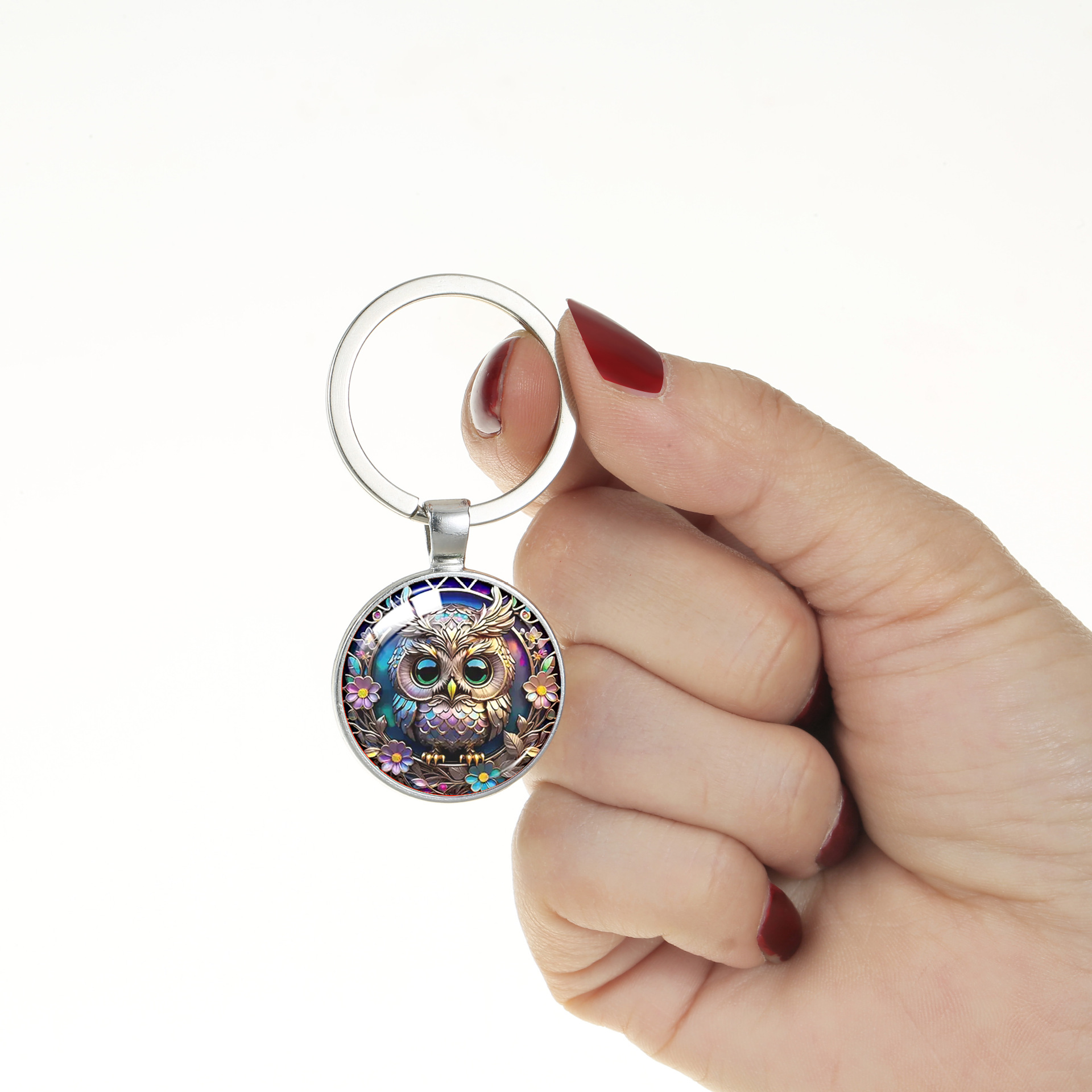 Ventas transfronterizas coloridas lindas búhos mejores regalos de joyería de llaveras joyas colgantes