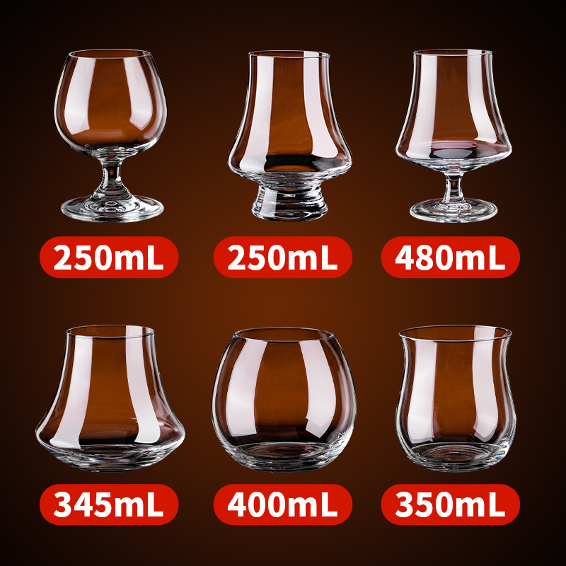 Taza de café de cristal de vidrio comercial de mano americana taza de café transparente taza de latte ultrafina taza de olor taza de infusión