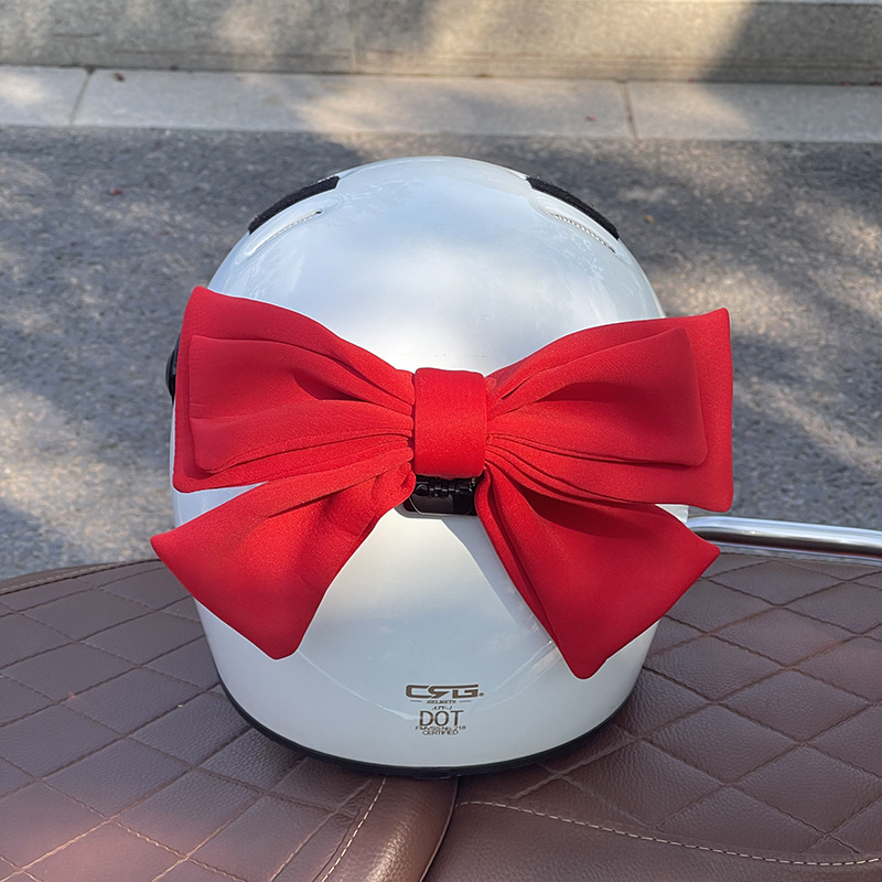 Laimeng senior sister helmet decoration big butterfly knot Net red female riding motorcycle accessories battery car helmet accessories cat ear