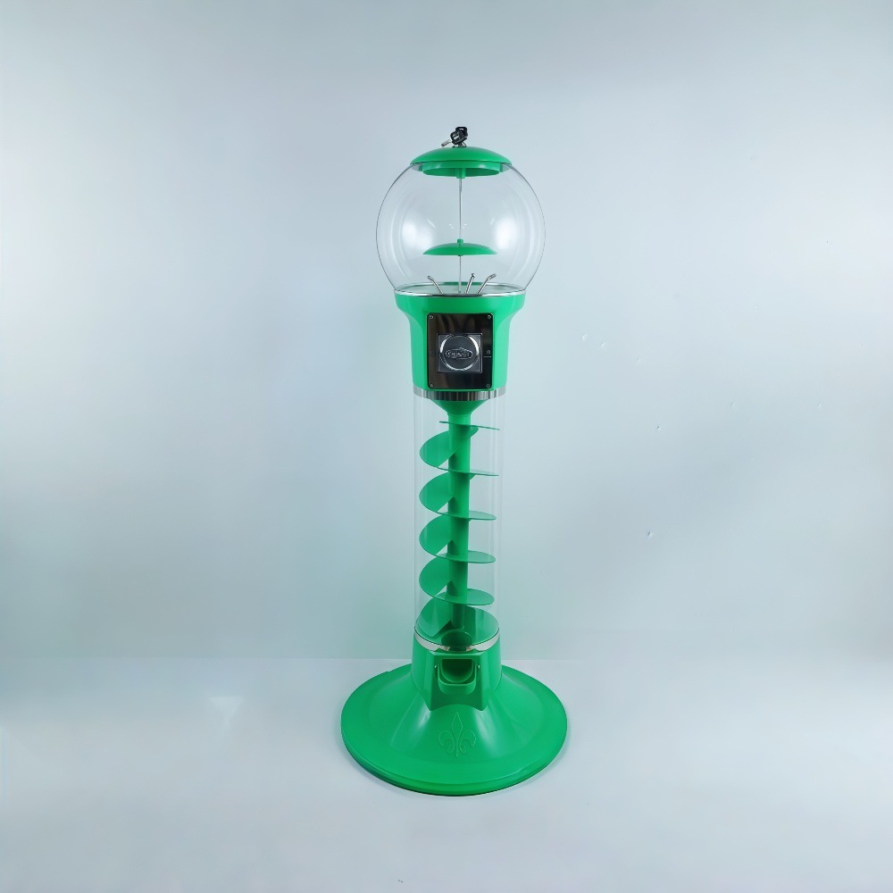 Máquina Expendedora de Cápsulas de Pie de PVC Operada por Monedas con Diseño Espiral