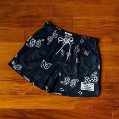 美式籃球短褲油畫風休閒網眼短褲男女夏籃球訓練不過膝寬鬆