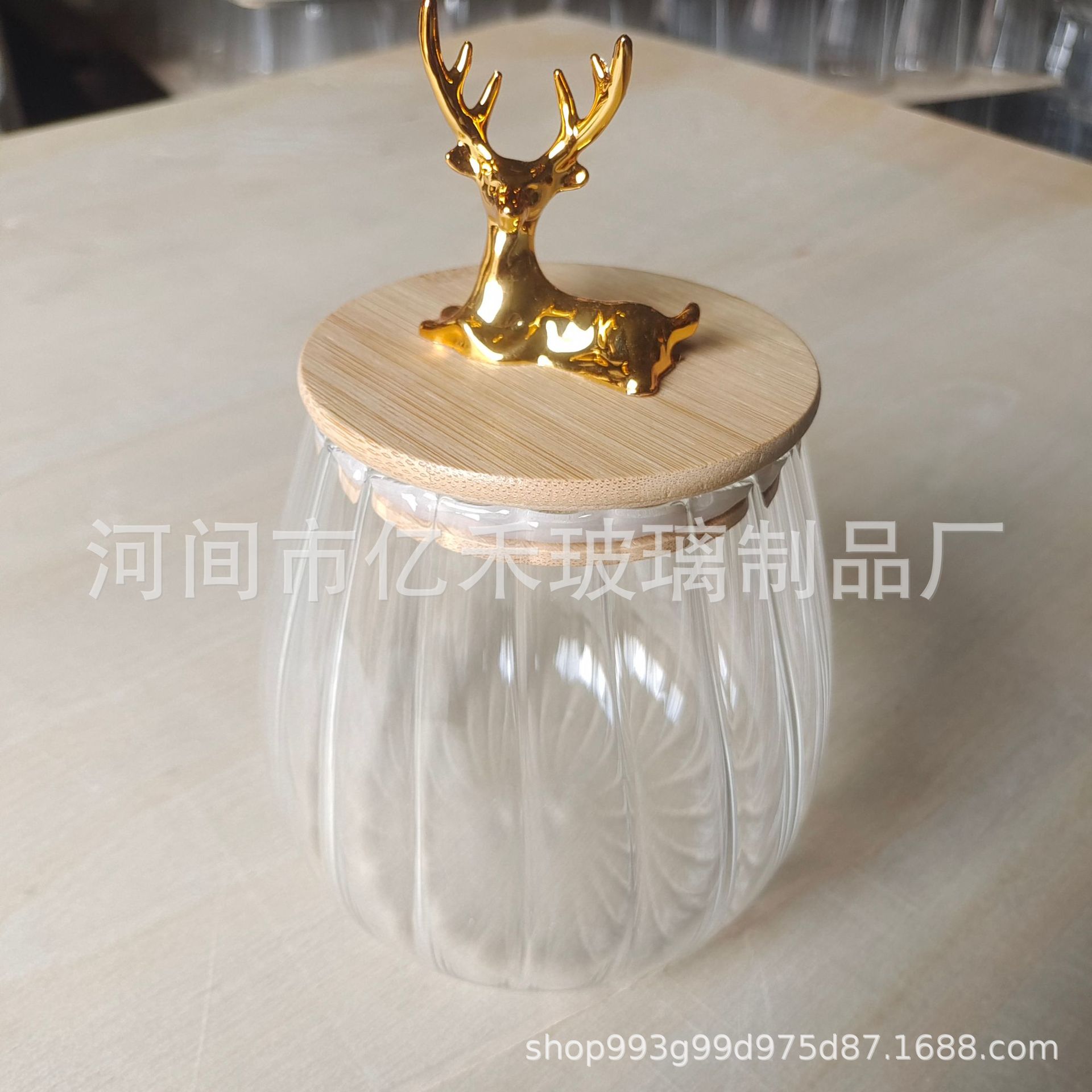 Tarro de vidrio de pétalo spot, frasco de vidrio sellado creativo, frasco de té, jarabe de gran capacidad de grado alimenticio para el hogar, almacenamiento a rayas