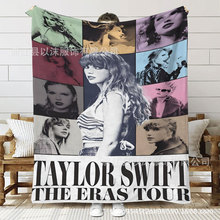 跨境热卖歌手泰勒毛毯斯威夫特1989年法兰绒毯音乐爱好者礼物毯子