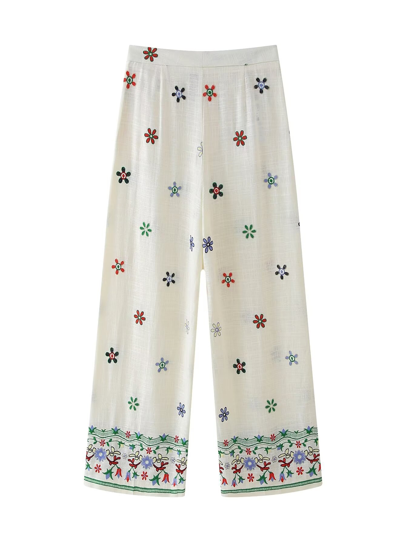 Cross-border Women's 2024 Summer New European and American Fashion Loose Casual Lapel Embroidered Shirt Top Shirt Women