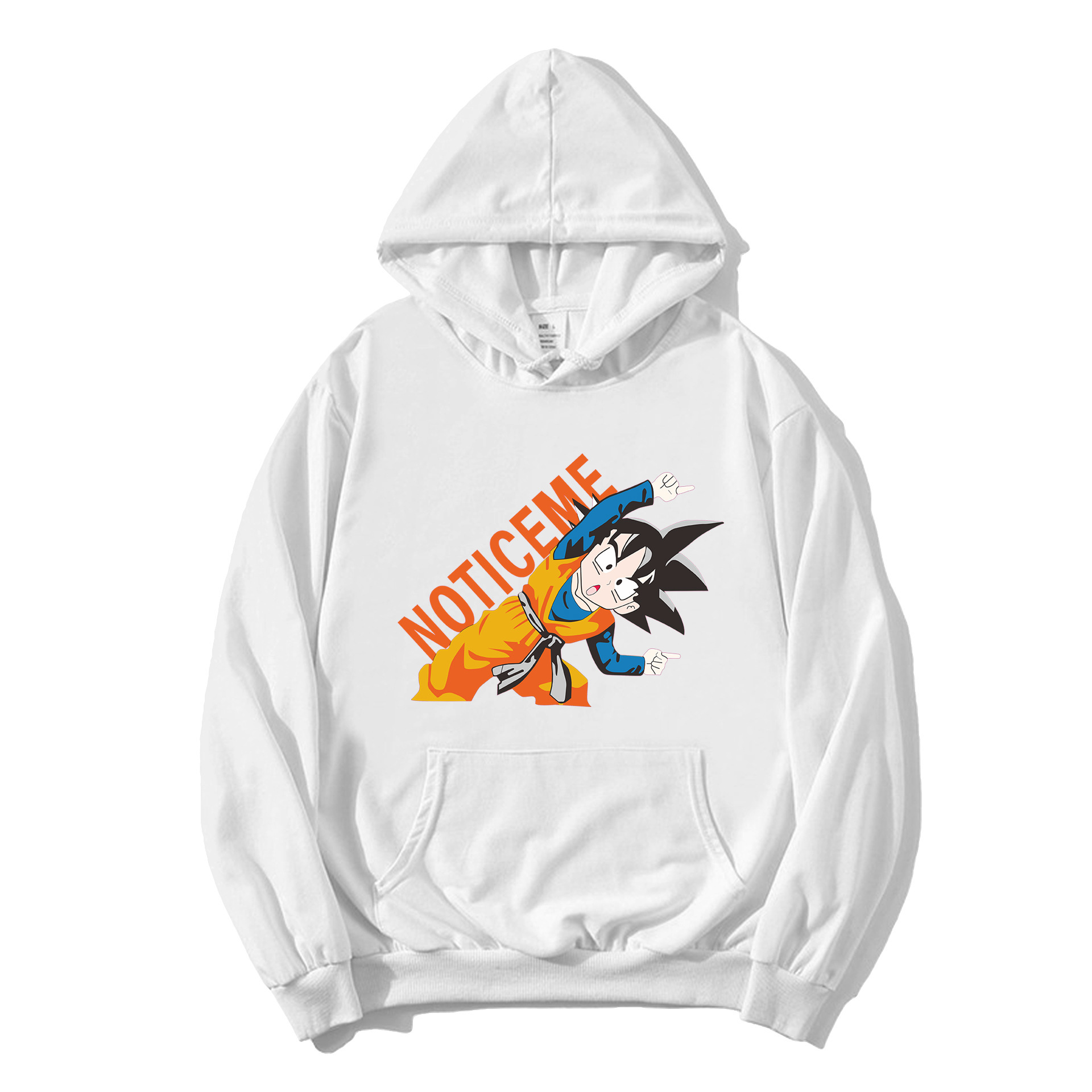 Anime Dragon Ball sudadera con capucha Wukong impresión periférica para hombres y mujeres tendencia tops sueltos pareja suéter chaqueta casual
