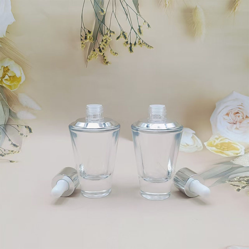 スポット 30ml 反重力ガラス厚底特殊形状ボトル エッセンス液体 防食エッセンスオイル|undefined