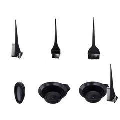Foreign trade hair dyeing tool set earmuffs brush diy hair color baking oil comb kit hair salon five-piece oil bowl set